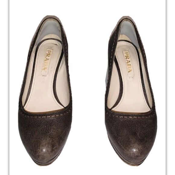 Prada brown suede pumps size 36 - Picture 3 of 5